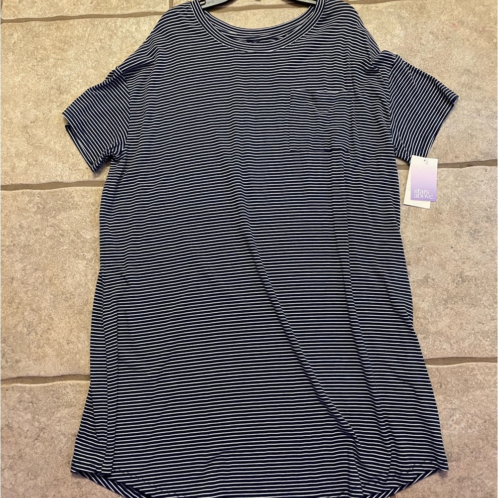 Stars Above Navy Striped Dress